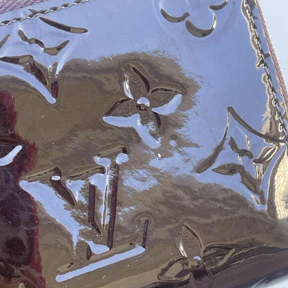 LOUIS VUITTON Amarante Vernis Zippy Coin Purse Card Wallet Purple - Picture 4 of 14